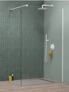   Radaway Modo New White II Walk-in fehér zuhanyfal 70 átlátszó