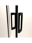 Radaway Premium Pro Black PDD íves fekete zuhanykabin 80Bx80J