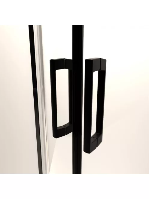 Radaway Premium Pro Black PDD íves fekete zuhanykabin 80Bx90J
