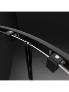Radaway Premium Pro Black PDD íves fekete zuhanykabin 80Bx90J