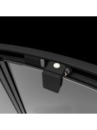 Radaway Premium Pro Black DWJ fekete zuhanyajtó 150 átlátszó balos