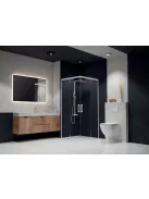 Radaway Idea White KDD szögletes fehér zuhanykabin 100x90 átlátszó