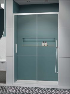   Radaway Idea White DWJ fehér zuhanyajtó 120 átlátszó jobbos