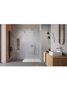 Radaway Modo New Brushed Nickel II Walk-in szálcsiszolt króm zuhanyfal 135 átlátszó