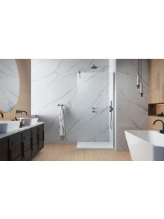   Radaway Modo New Brushed GunMetal II Walk-in szálcsiszolt fegyvermetál zuhanyfal 115 átlátszó