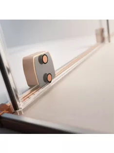   Radaway Furo Brushed Copper Walk-in szálcsiszolt réz zuhanyfal 80 jobbos átlátszó