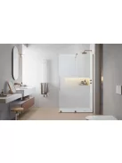 Radaway Furo Brushed Copper Walk-in szálcsiszolt réz zuhanyfal 90 jobbos átlátszó