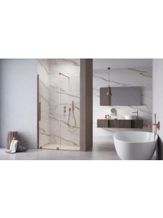   Radaway Furo Brushed Copper DWJ szálcsiszolt réz zuhanyajtó 110 átlátszó jobbos