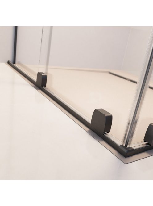 Radaway Furo Brushed GunMetal DWJ szálcsiszolt fegyvermetál zuhanyajtó 110 átlátszó jobbos