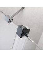 Radaway Furo Brushed GunMetal DWJ szálcsiszolt fegyvermetál zuhanyajtó 140 átlátszó balos
