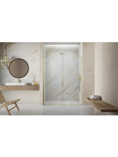   Radaway Furo Brushed Gold DWD szálcsiszolt arany zuhanyajtó 180 átlátszó