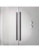 Radaway Furo Brushed Nickel DWD szálcsiszolt króm zuhanyajtó 130 átlátszó