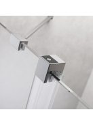 Radaway Furo Brushed Nickel DWD szálcsiszolt króm zuhanyajtó 140 átlátszó