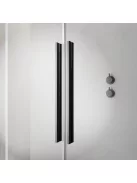 Radaway Furo Brushed GunMetal DWD szálcsiszolt fegyvermetál zuhanyajtó 150 átlátszó