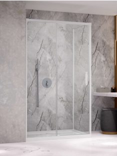   Radaway Idea White KDJ szögletes fehér zuhanykabin 100x90 átlátszó jobbos