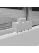 Radaway Idea White KDJ szögletes fehér zuhanykabin 130x100 átlátszó balos