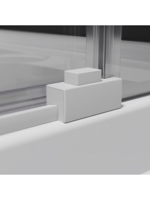 Radaway Idea White KDJ szögletes fehér zuhanykabin 130x100 átlátszó balos