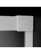 Radaway Idea White KDJ szögletes fehér zuhanykabin 130x100 átlátszó balos