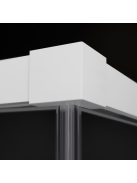 Radaway Idea White KDJ szögletes fehér zuhanykabin 130x100 átlátszó balos