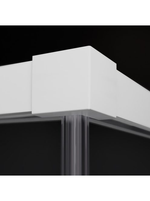 Radaway Idea White KDJ szögletes fehér zuhanykabin 130x100 átlátszó balos