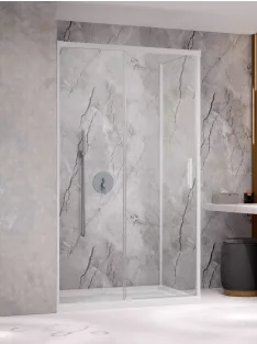   Radaway Idea White KDJ szögletes fehér zuhanykabin 160x70 átlátszó jobbos