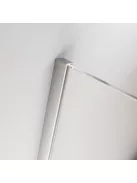 Radaway Furo Brushed Nickel KDD szögletes szálcsiszolt króm zuhanykabin 120x100 átlátszó