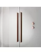 Radaway Furo Brushed Copper KDD szögletes szálcsiszolt réz zuhanykabin 90x110 átlátszó