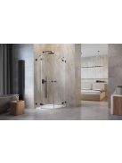 Radaway Essenza Pro Brushed GunMetal PDD íves szálcsiszolt fegyvermetál zuhanykabin 100x80 átlátszó