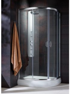   Radaway Premium Plus E1900 íves zuhanykabin 100x80 átlátszó
