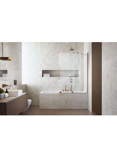   Radaway Furo Brushed Copper PND II szálcsiszolt réz kádparaván 170 átlátszó jobbos