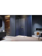 Radaway Furo Brushed Gold KDJ szögletes szálcsiszolt arany zuhanykabin 100x120 balos átlátszó