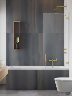   Radaway Essenza Pro Brushed Gold PNJ II szálcsiszolt arany kádparaván 90 átlátszó