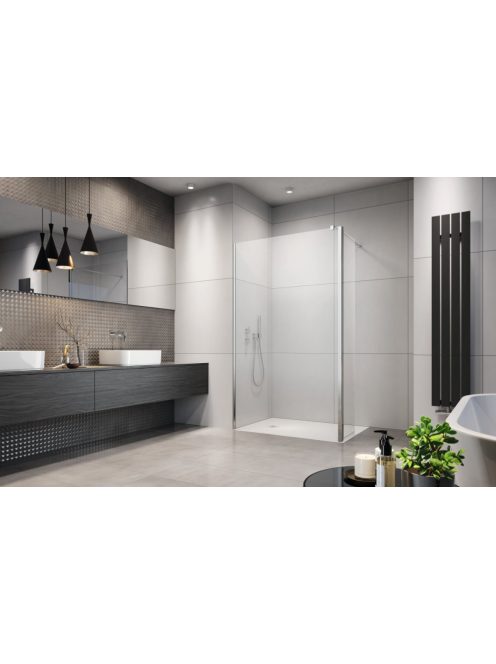 Radaway Eos Walk-in zuhanyfal 80 átlátszó balos