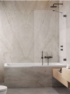   Radaway Essenza Pro Brushed GunMetal PNJ II szálcsiszolt fegyvermetál kádparaván 90 átlátszó