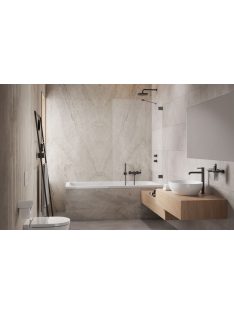   Radaway Essenza Pro Brushed GunMetal PNJ II szálcsiszolt fegyvermetál kádparaván 50 átlátszó