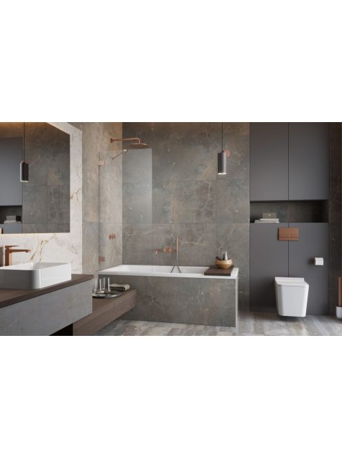 Radaway Essenza Pro Brushed Copper PNJ II szálcsiszolt réz kádparaván 70 átlátszó